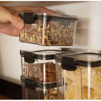 china manufacturers empty PET transparent clear home Kitchen cookie food plastic storage jar